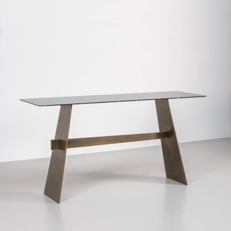 Edge console table by Tom Faulkner