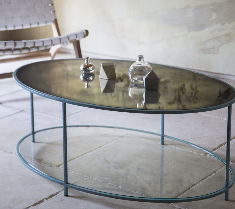 Oval coffee table by Tom Faulkner