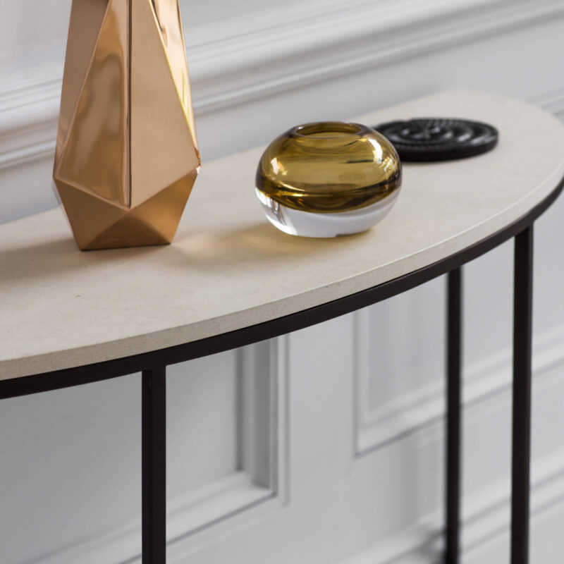 Madison Demi Lune console table by Tom Faulkner