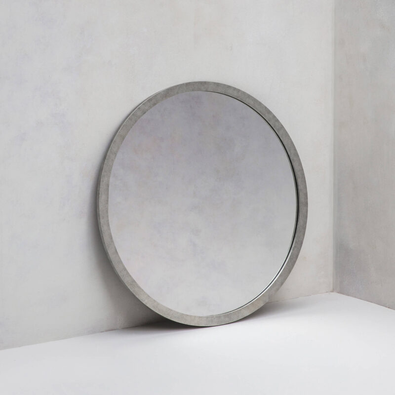 Madison round metal mirror